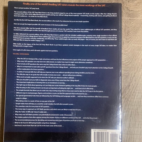SAT Prep Black Book: Most Effective SAT Strategies Ever Published 2nd Edition - Picture 3 of 3
